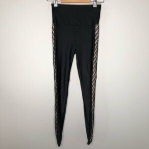 KORAL‎ Black Leggings with  Side Texture Strip